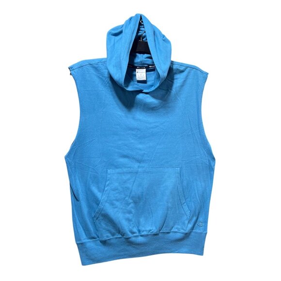 Champion - Men's Sleeveless Hoodie - Light Blue - Small - Picture 15 of 16